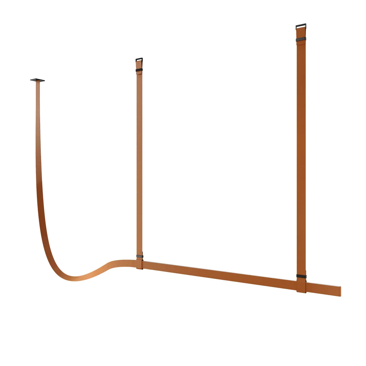 Belt Fabric Copper Brown Casambi 2000mm