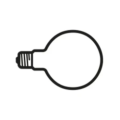 LED Lamp 2W E27 230V 2700K G125 Non Dimmmable